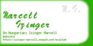 marcell izinger business card